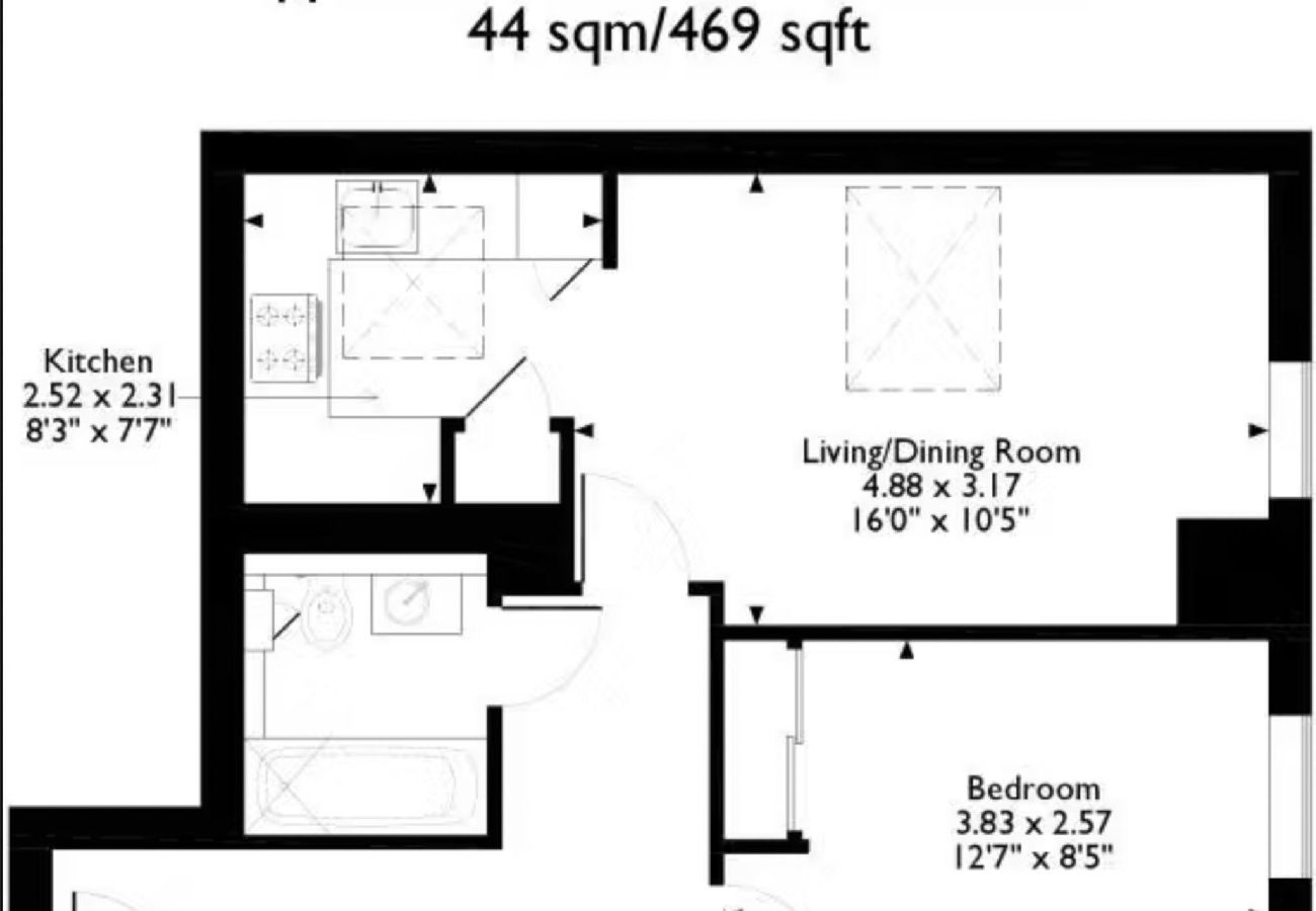 Apartment in London - Modern Apartment near City Airport by Wild Roses 